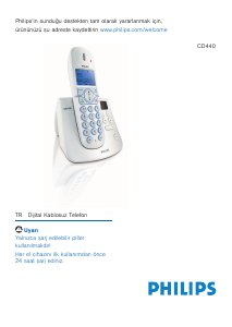 Kullanım kılavuzu Philips CD4401S Kablosuz telefon