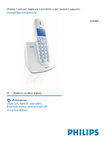 Manuale Philips CD4402S Telefono senza fili
