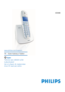 Kullanım kılavuzu Philips CD4402S Kablosuz telefon
