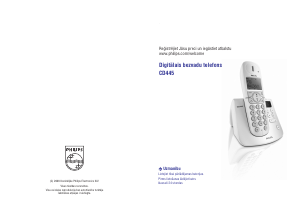 Rokasgrāmata Philips CD4451B Bezvadu tālrunis