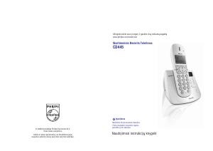 Vadovas Philips CD4452B Belaidis telefonas