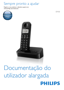 Manual Philips D1502B Telefone sem fio