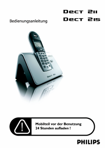 Bedienungsanleitung Philips DECT2114S Schnurlose telefon