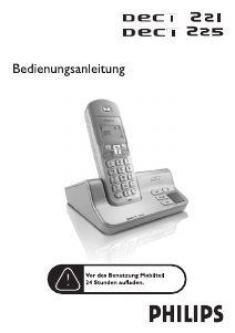 Bedienungsanleitung Philips DECT2253S Schnurlose telefon