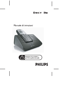 Manuale Philips DECT3111B Telefono senza fili