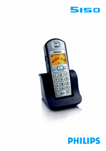 Manual Philips DECT5150S Telefone sem fio