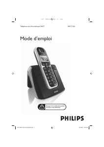 Bedienungsanleitung Philips DECT5222B Schnurlose telefon