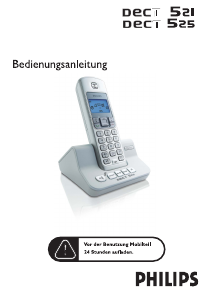 Bedienungsanleitung Philips DECT5251S Schnurlose telefon
