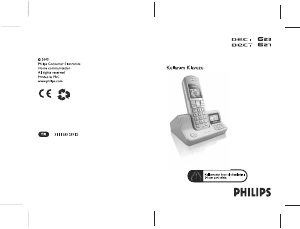 Kullanım kılavuzu Philips DECT6231S Kablosuz telefon