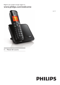 Manual de uso Philips SE1712B Teléfono inalámbrico