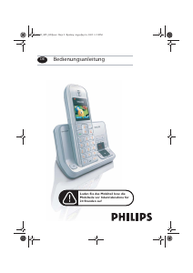 Bedienungsanleitung Philips SE6351S Schnurlose telefon