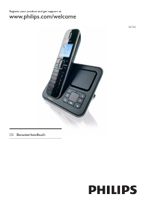 Bedienungsanleitung Philips SE7651B Schnurlose telefon