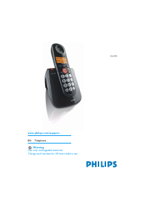 Manual Philips XL3401B Wireless Phone