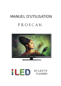 Mode d’emploi Proscan PLD3283D Téléviseur LED