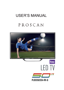 Mode d’emploi Proscan PLDED5033A-RK-Q Téléviseur LED