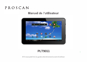 Mode d’emploi Proscan PLT9011 Tablette