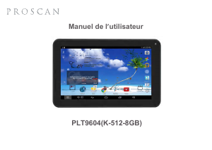 Mode d’emploi Proscan PLT9604 Tablette