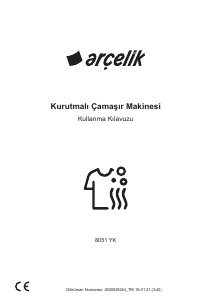 Kullanım kılavuzu Arçelik 8051 YK Çamaşır kurutma makinesi