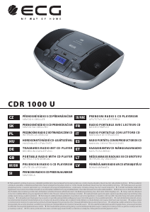 Návod ECG CDR 1000 U Titan Stereo súprava