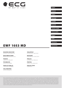 Használati útmutató ECG EWF 1053 MD Mosógép