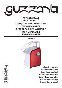 Manuál Guzzanti GZ 131 Stroj na popcorn