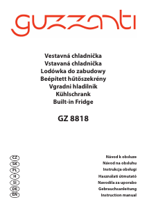 Návod Guzzanti GZ 8818 Chladnička