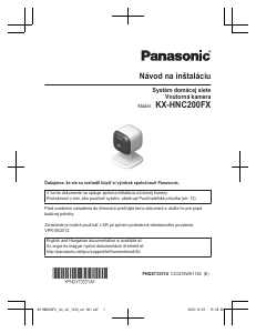 Manuál Panasonic KX-HNC200 Bezpečnostní kamera