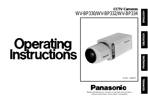 Bedienungsanleitung Panasonic WV-BP330 Überwachungskamera