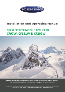 Handleiding Iceking CF97W Vriezer