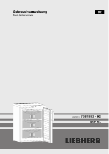 Bedienungsanleitung Liebherr GNP 1076 Gefrierschrank