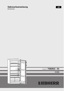 Bedienungsanleitung Liebherr K 2340 Kühlschrank