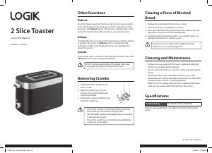 Manual Logik L02TB21 Toaster