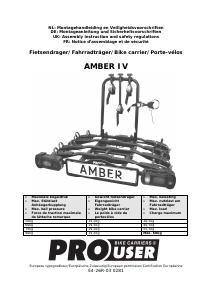 Bedienungsanleitung Pro User Amber IV Fahrradträger