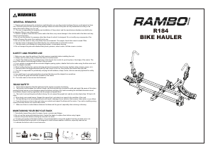 Manual Rambo R184 Bicycle Carrier