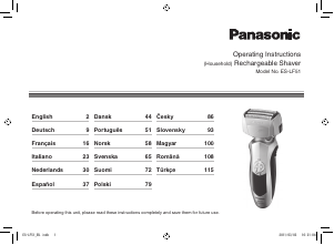 Käyttöohje Panasonic ES-LF51 Parranajokone