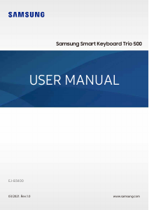 Manual Samsung EJ-B3400 Tastatură
