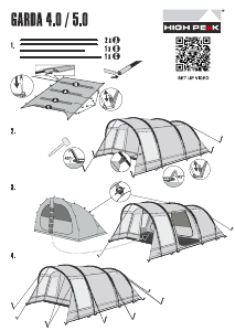 Handleiding High Peak Garda 4.0 Tent