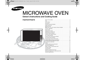 Manual Samsung FG87K-B Microwave