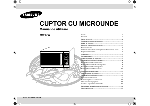 Manual Samsung MW87W Cuptor cu microunde