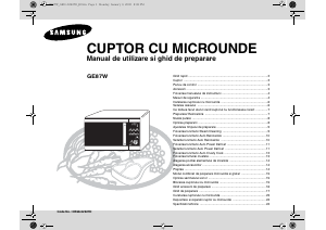 Manual Samsung GE87W Cuptor cu microunde