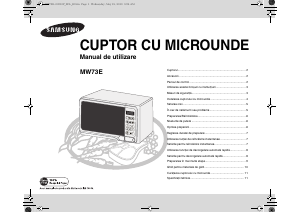 Manual Samsung MW73E-WB Cuptor cu microunde