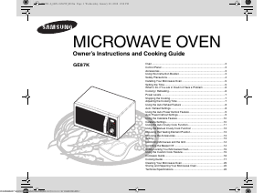 Manual Samsung GE87K-S Microwave