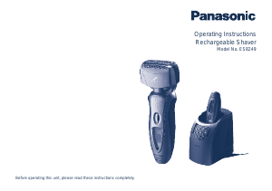 Manual de uso Panasonic ES8249 Afeitadora