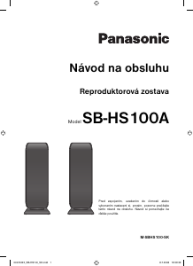 Návod Panasonic SB-HS100A Reproduktor