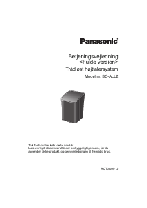 Brugsanvisning Panasonic SC-ALL2EG Højttaler