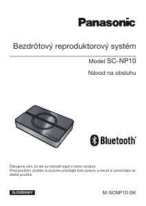 Návod Panasonic SC-NP10EG Reproduktor