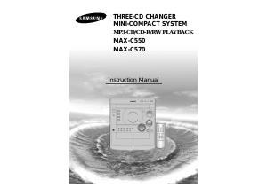 Manual Samsung MAX-C570 Stereo-set