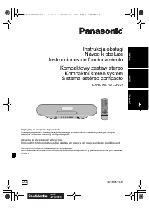 Instrukcja Panasonic SC-RS52 Głośnik