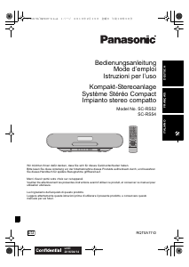 Mode d’emploi Panasonic SC-RS52 Haut-parleur