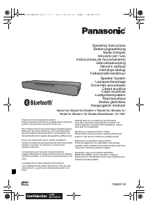 Manuál Panasonic SC-SB1EG Reproduktor